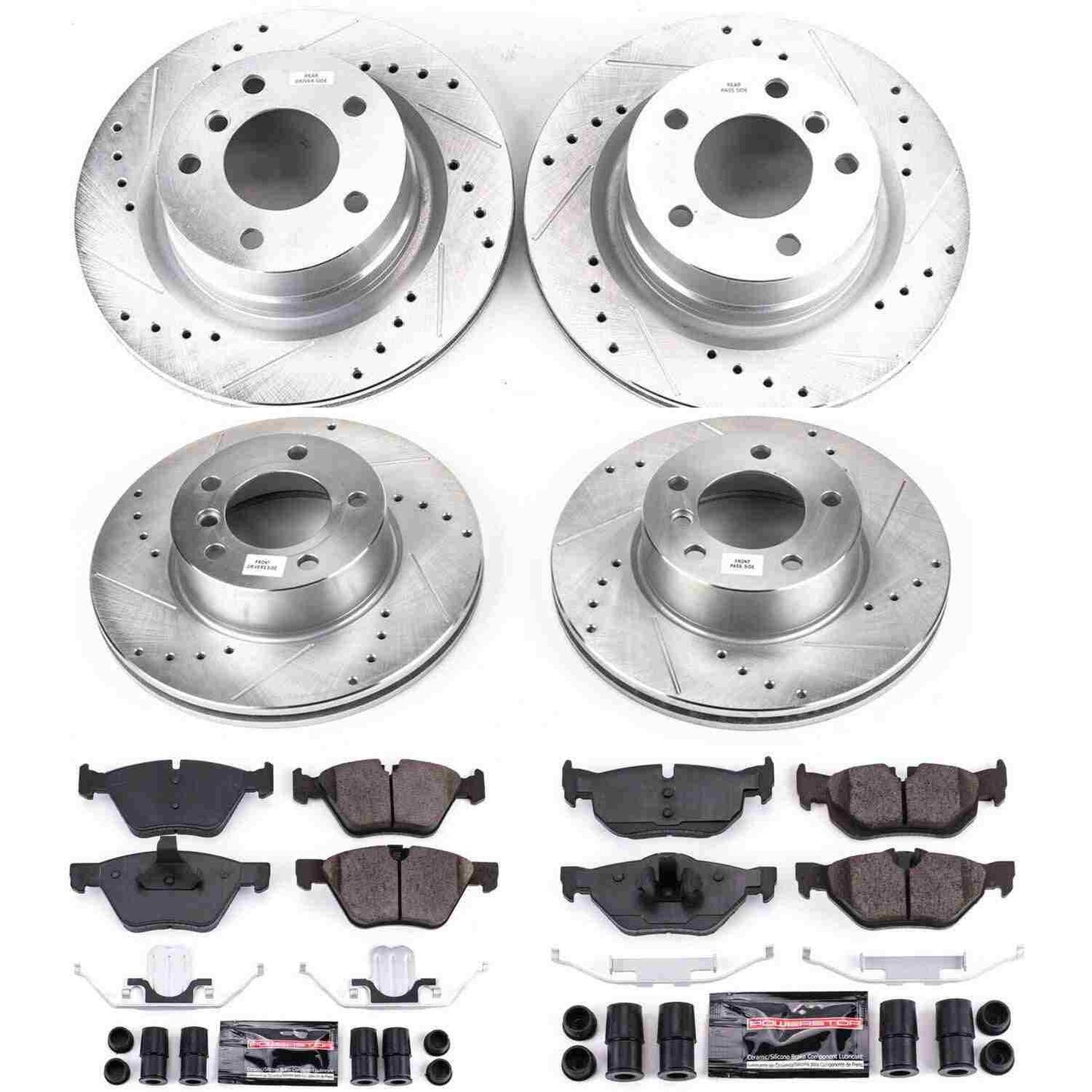 PowerStop Power Stop 10-13 BMW 128i Front & Rear Z23 Evolution Sport Brake Kit K6347