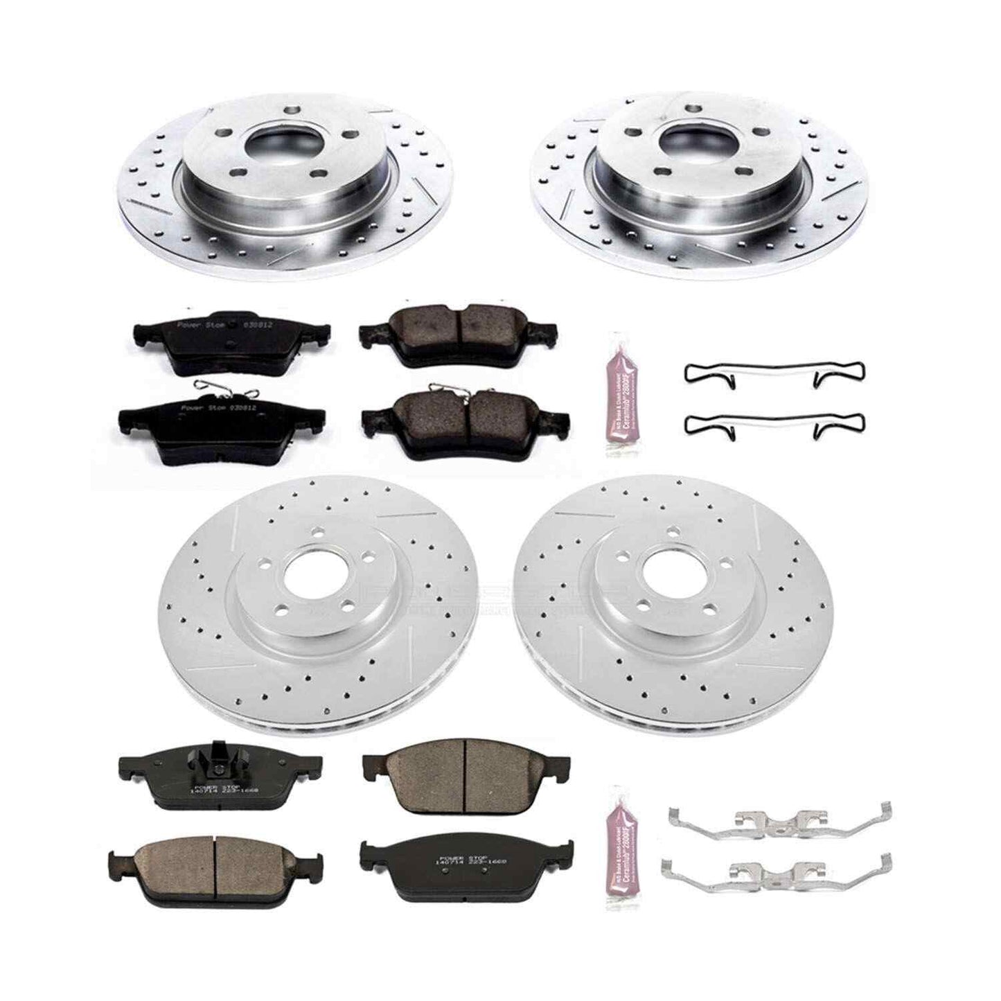 PowerStop Power Stop 13-14 Ford Focus Front & Rear Z23 Evolution Sport Brake Kit K6350