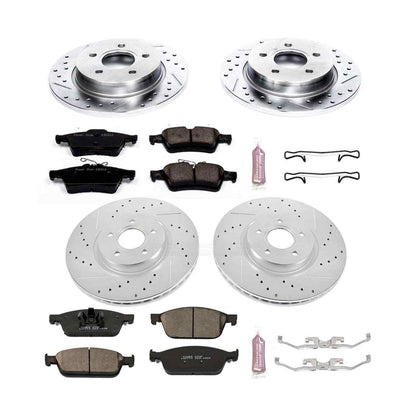 PowerStop Power Stop 13-14 Ford Focus Front & Rear Z23 Evolution Sport Brake Kit K6350