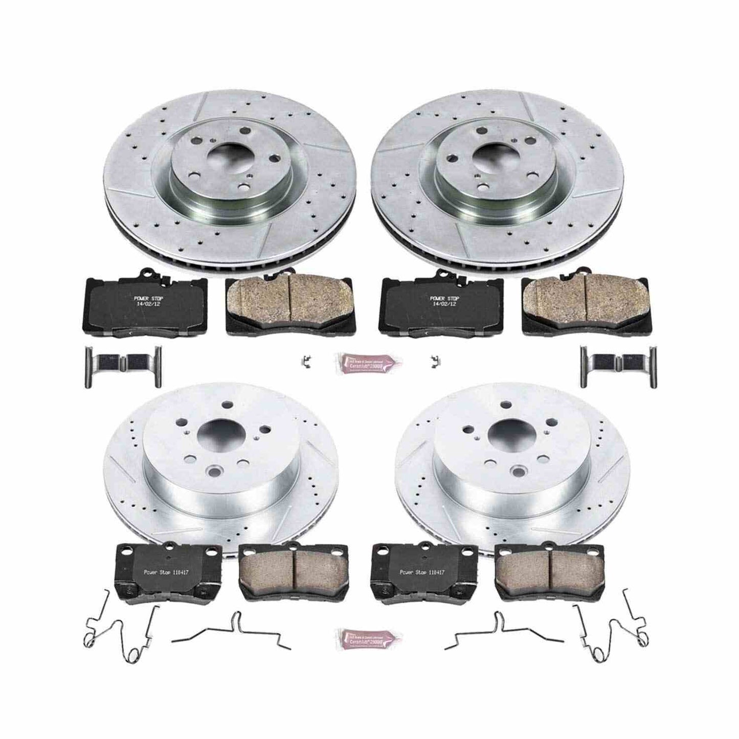 PowerStop Power Stop 2011 Lexus GS350 Front & Rear Z23 Evolution Sport Brake Kit K6354