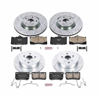 PowerStop Power Stop 2011 Lexus GS350 Front & Rear Z23 Evolution Sport Brake Kit K6354