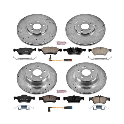 PowerStop Power Stop 07-09 Mercedes-Benz E350 Front & Rear Z23 Evolution Sport Brake Kit K6358