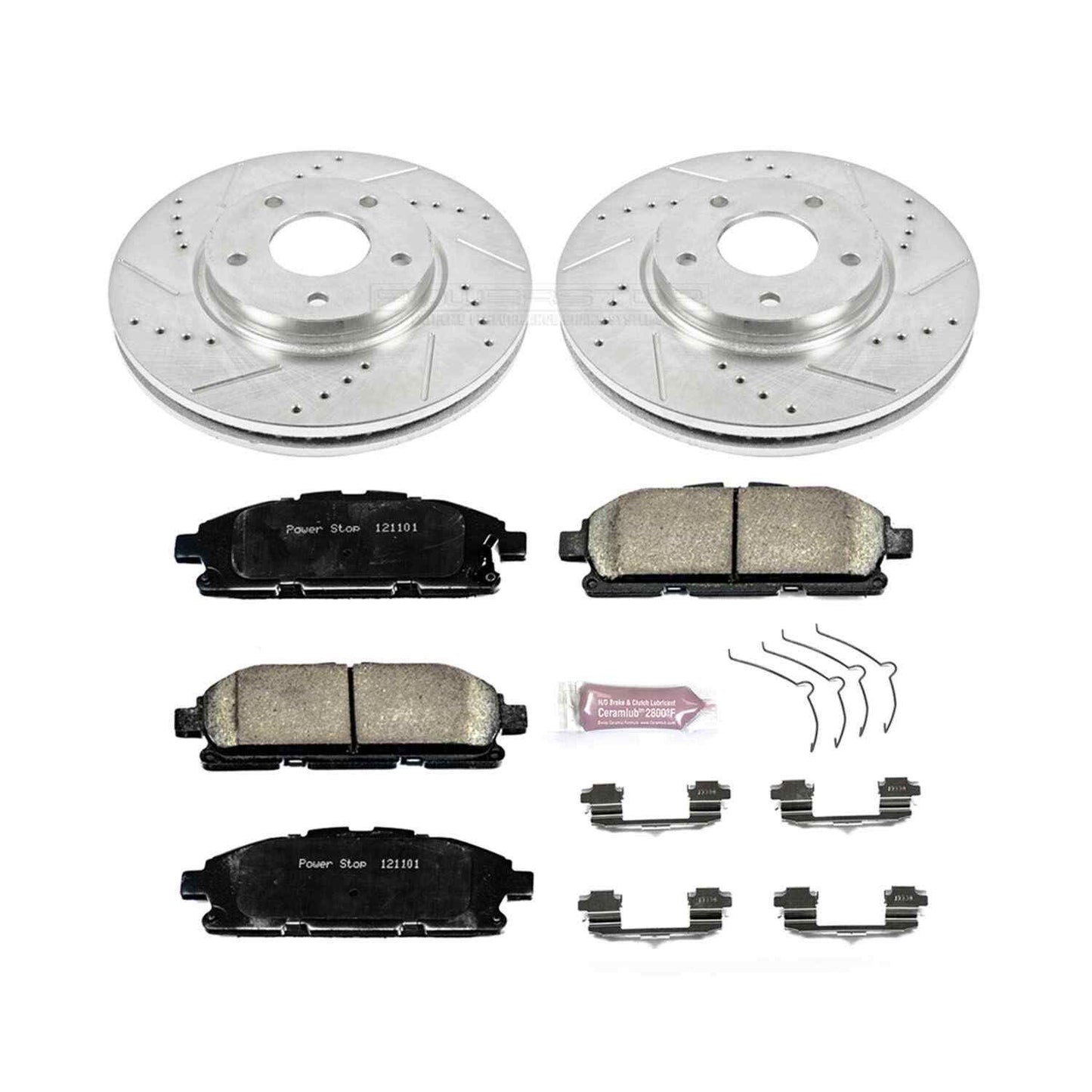 PowerStop Power Stop 11-17 Nissan Quest Front Z23 Evolution Sport Brake Kit K6360