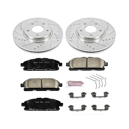 PowerStop Power Stop 11-17 Nissan Quest Front Z23 Evolution Sport Brake Kit K6360