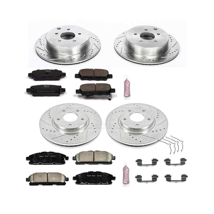 PowerStop Power Stop 11-17 Nissan Quest Front & Rear Z23 Evolution Sport Brake Kit K6361