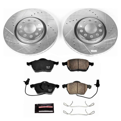PowerStop Power Stop 02-05 Audi A4 Front Z23 Evolution Sport Brake Kit K636