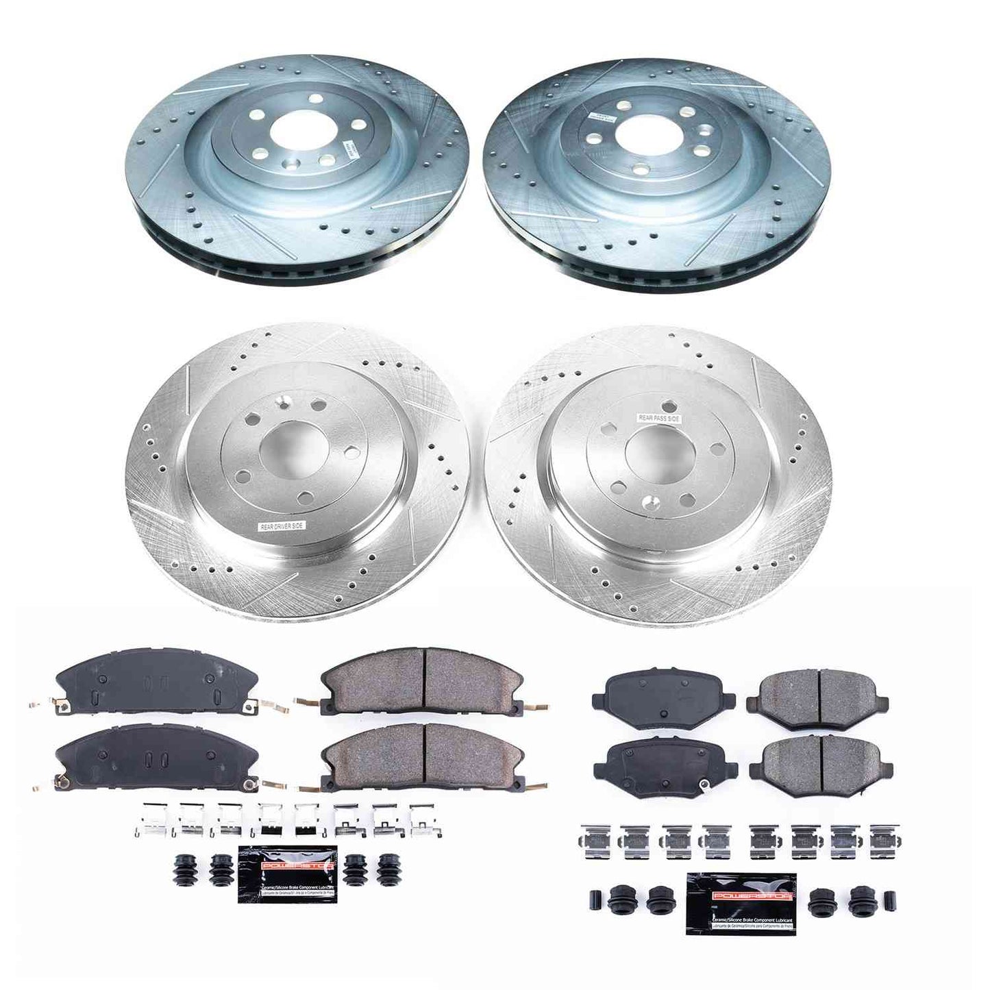 PowerStop Power Stop 13-19 Ford Explorer Front & Rear Z23 Evolution Sport Brake Kit K6375