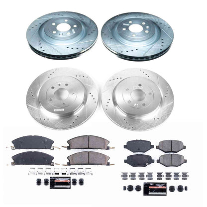 PowerStop Power Stop 13-19 Ford Explorer Front & Rear Z23 Evolution Sport Brake Kit K6375