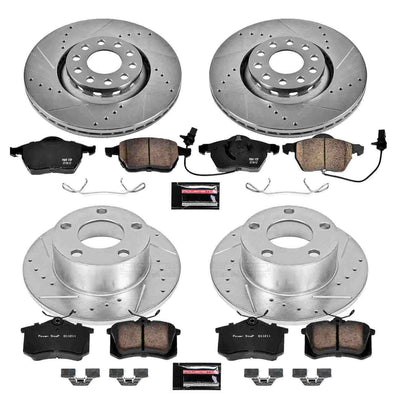 PowerStop Power Stop 98-04 Audi A6 Front & Rear Z23 Evolution Sport Brake Kit K637