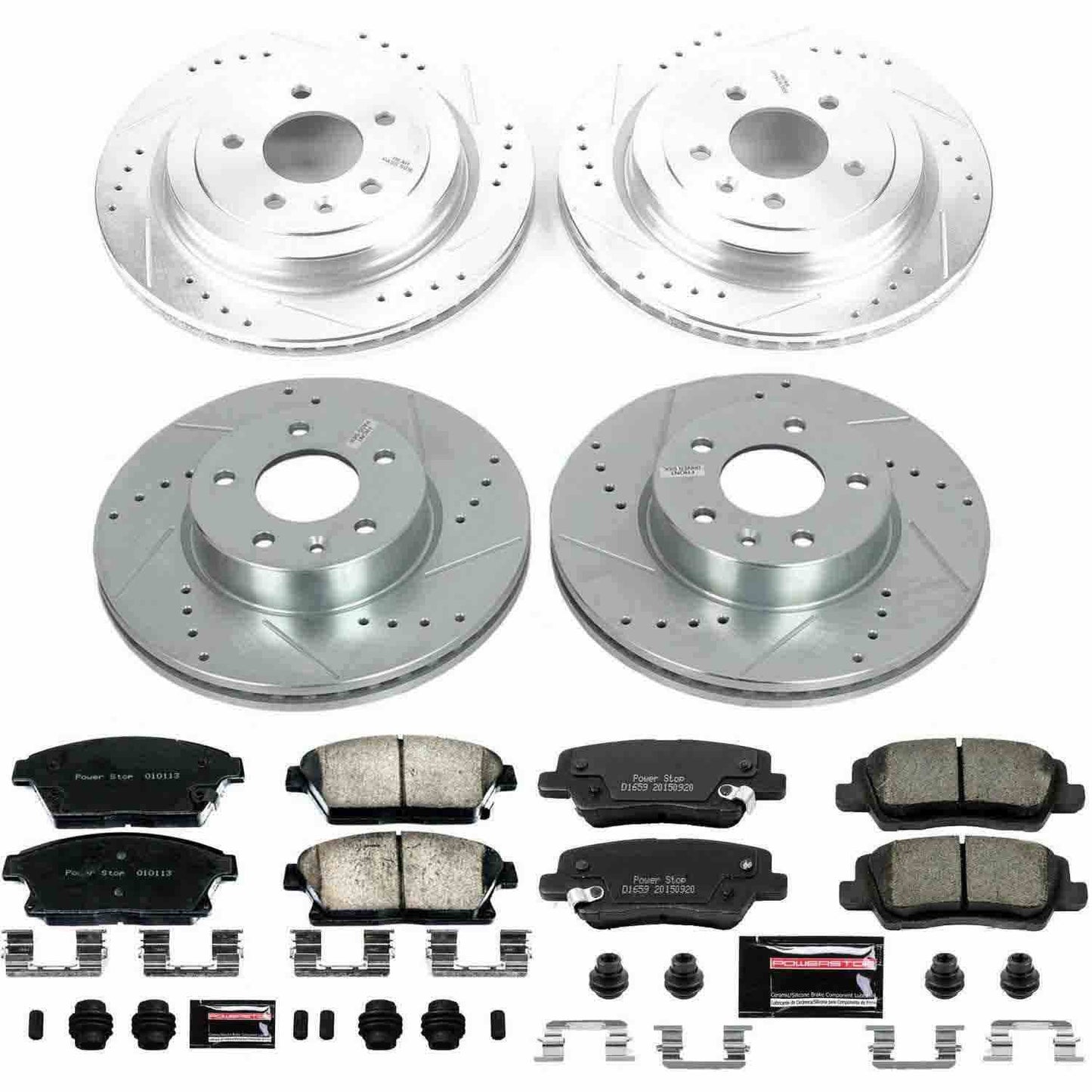 PowerStop Power Stop 13-15 Cadillac ATS Front & Rear Z23 Evolution Sport Brake Kit K6387