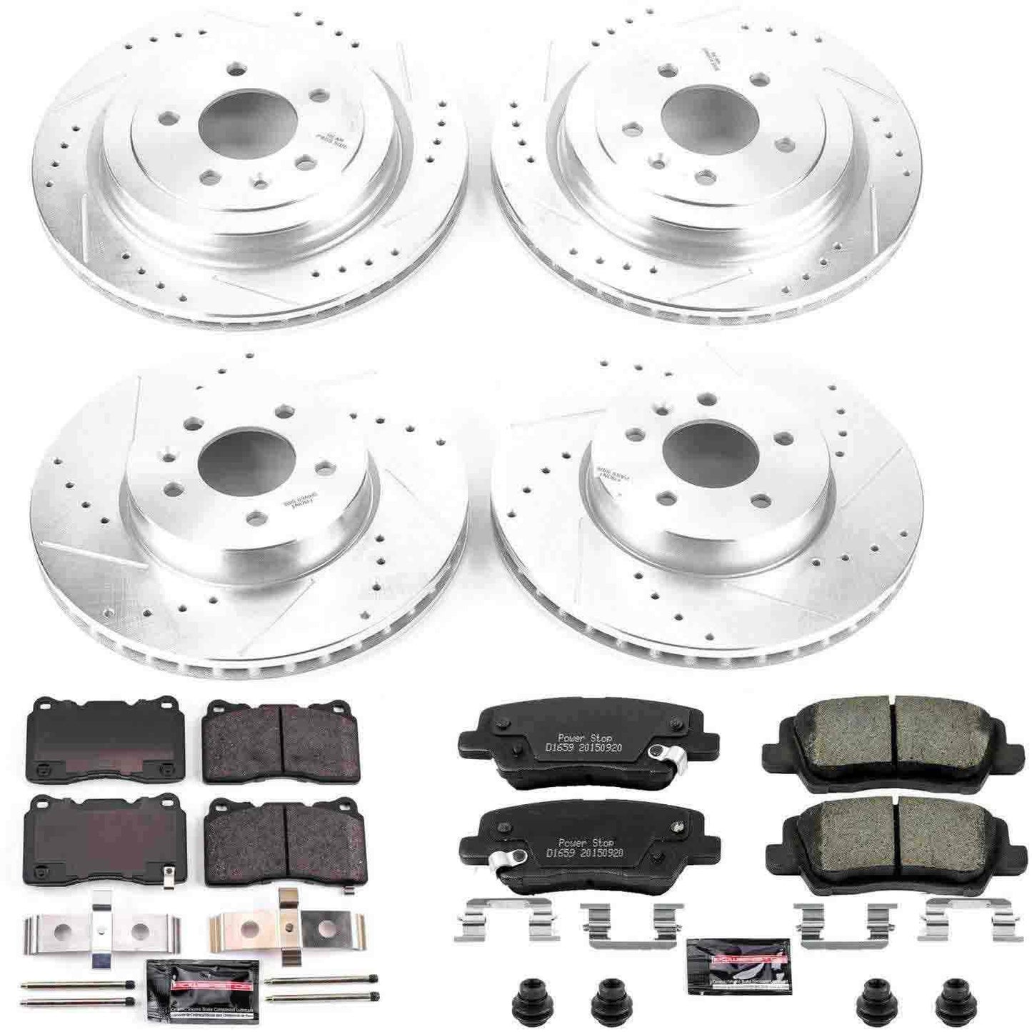 PowerStop Power Stop 13-15 Cadillac ATS Front & Rear Z23 Evolution Sport Brake Kit K6390