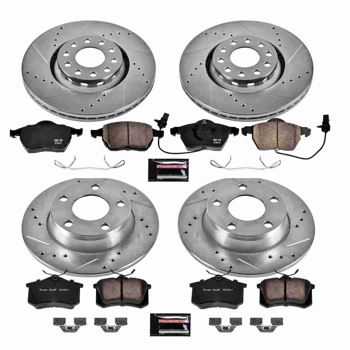 PowerStop Power Stop 98-04 Audi A6 Quattro Front & Rear Z23 Evolution Sport Brake Kit K639