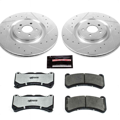 PowerStop Power Stop 13-14 Ford Mustang Front Z26 Street Warrior Brake Kit K6400-26