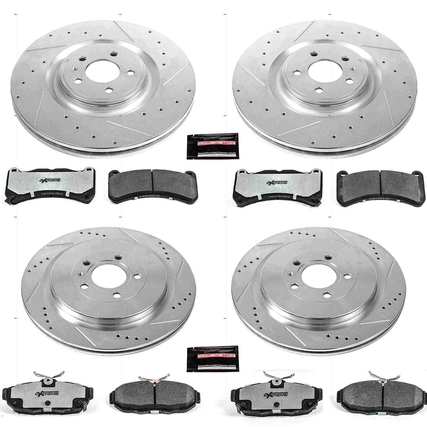 PowerStop Power Stop 13-14 Ford Mustang Front & Rear Z26 Street Warrior Brake Kit K6401-26