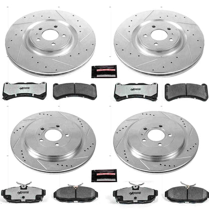 PowerStop Power Stop 13-14 Ford Mustang Front & Rear Z26 Street Warrior Brake Kit K6401-26