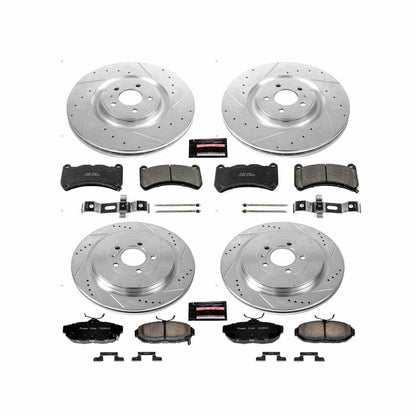 PowerStop Power Stop 13-14 Ford Mustang Front & Rear Z23 Evolution Sport Brake Kit K6401