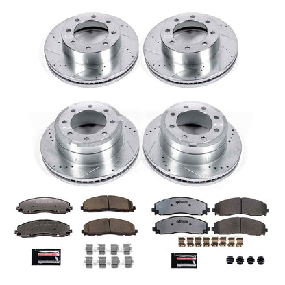 PowerStop Power Stop 13-19 Ford F-250 Super Duty Front & Rear Z36 Truck & Tow Brake Kit K6405-36