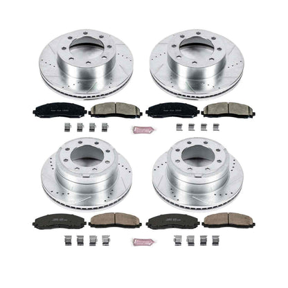 PowerStop Power Stop 13-19 Ford F-250 Super Duty Front & Rear Z23 Evolution Sport Brake Kit K6405