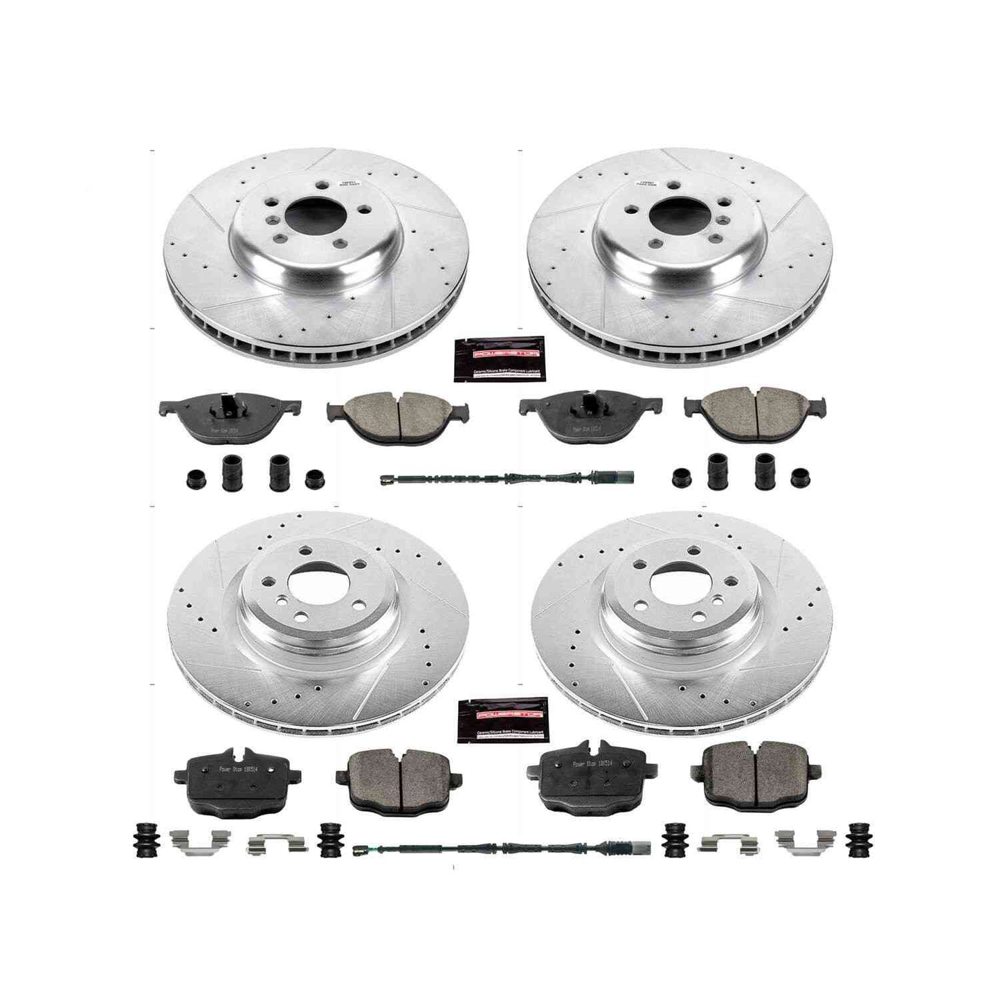PowerStop Power Stop 10-15 BMW 550i GT Front & Rear Z23 Evolution Sport Brake Kit K6415