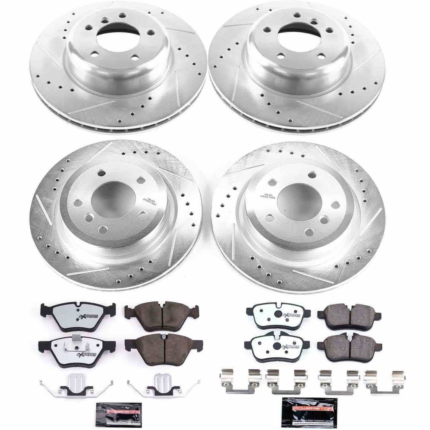 PowerStop Power Stop 11-16 BMW Z4 Front & Rear Z26 Street Warrior Brake Kit K6417-26