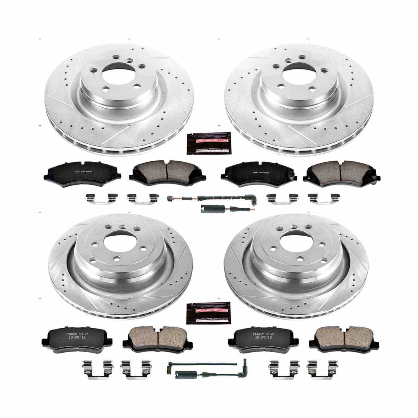 PowerStop Power Stop 10-12 Land Rover Range Rover Front & Rear Z23 Evolution Sport Brake Kit K6476