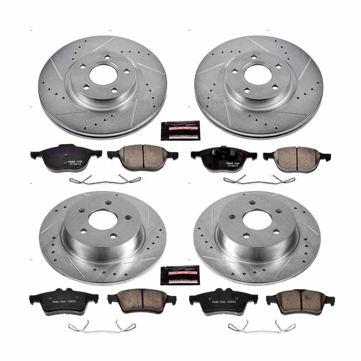 PowerStop Power Stop 13-17 Ford C-Max Front & Rear Z23 Evolution Sport Brake Kit K6477