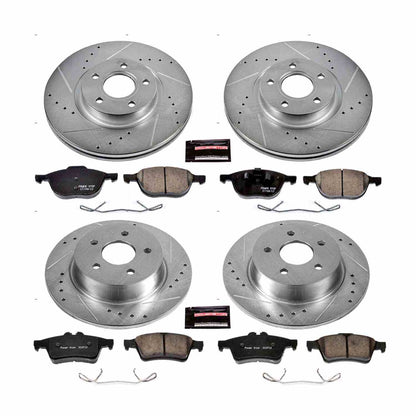 PowerStop Power Stop 13-17 Ford C-Max Front & Rear Z23 Evolution Sport Brake Kit K6477