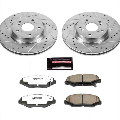PowerStop Power Stop 12-16 Honda CR-V Front Z26 Street Warrior Brake Kit K6488-26