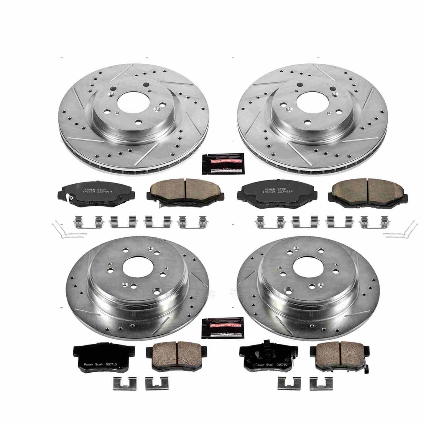 PowerStop Power Stop 12-16 Honda CR-V Front & Rear Z23 Evolution Sport Brake Kit K6489
