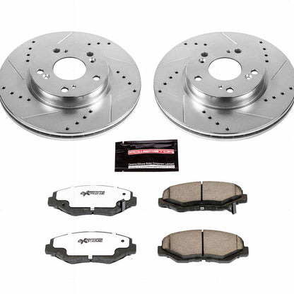 PowerStop Power Stop 2013 Acura ILX Front Z26 Street Warrior Brake Kit K6490-26