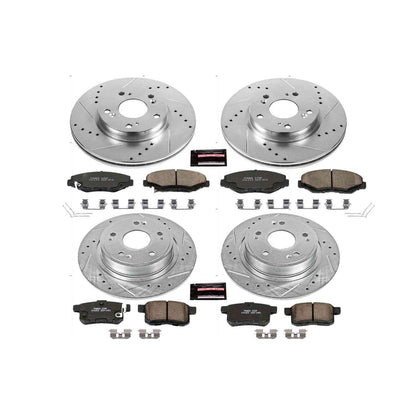PowerStop Power Stop 13-17 Honda Accord Front & Rear Z23 Evolution Sport Brake Kit K6491