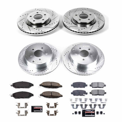 PowerStop Power Stop 2013 Infiniti JX35 Front & Rear Z23 Evolution Sport Brake Kit K6497