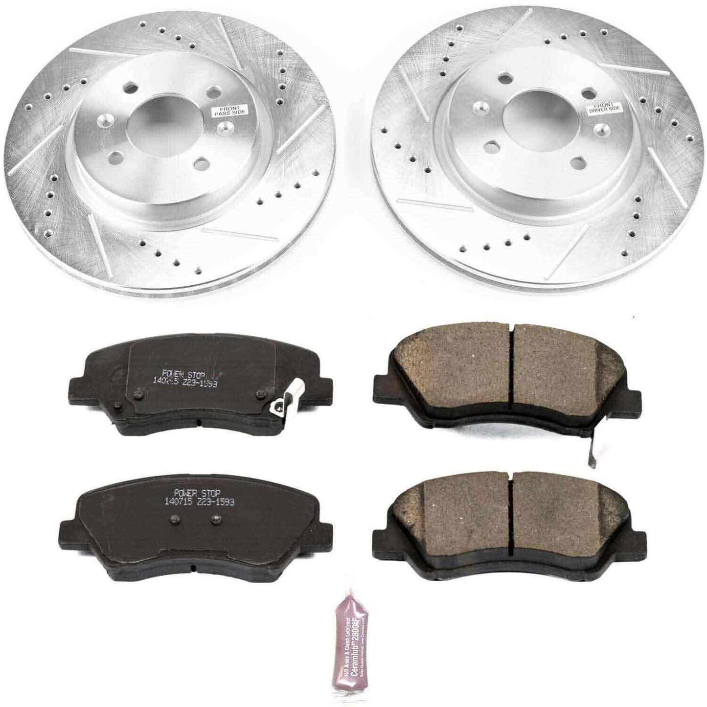 PowerStop Power Stop 12-18 Kia Rio Front Z23 Evolution Sport Brake Kit K6499