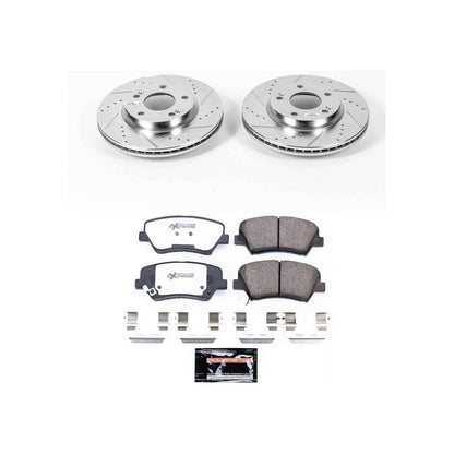 PowerStop Power Stop 11-16 Hyundai Elantra Front Z26 Street Warrior Brake Kit K6503-26