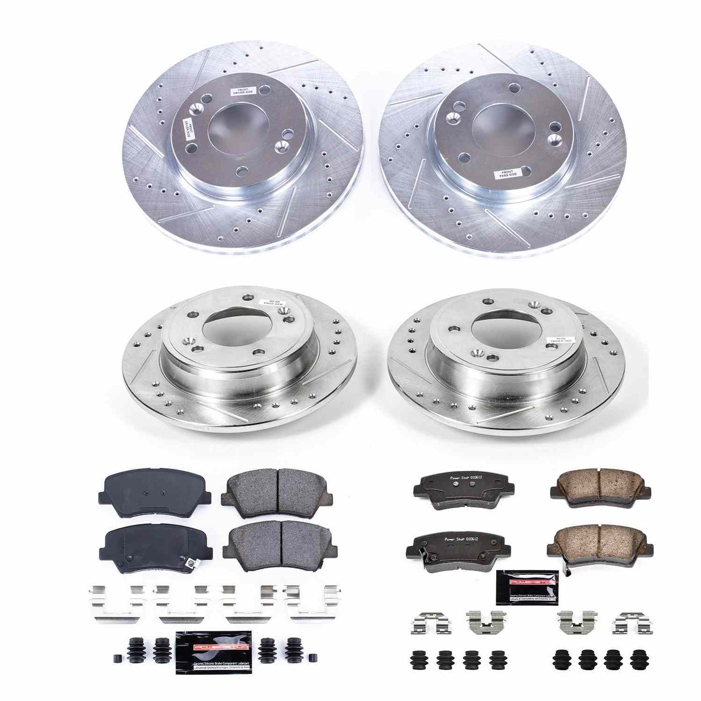 PowerStop Power Stop 11-16 Hyundai Elantra Front & Rear Z23 Evolution Sport Brake Kit K6504