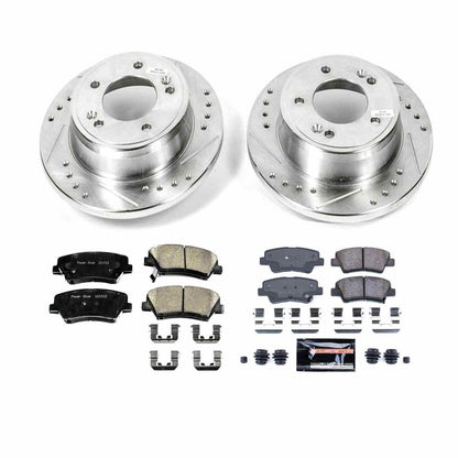 PowerStop Power Stop 12-15 Hyundai Veloster Front & Rear Z23 Evolution Sport Brake Kit K6506
