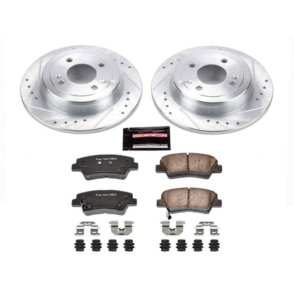 PowerStop Power Stop 12-18 Hyundai Accent Rear Z23 Evolution Sport Brake Kit K6507