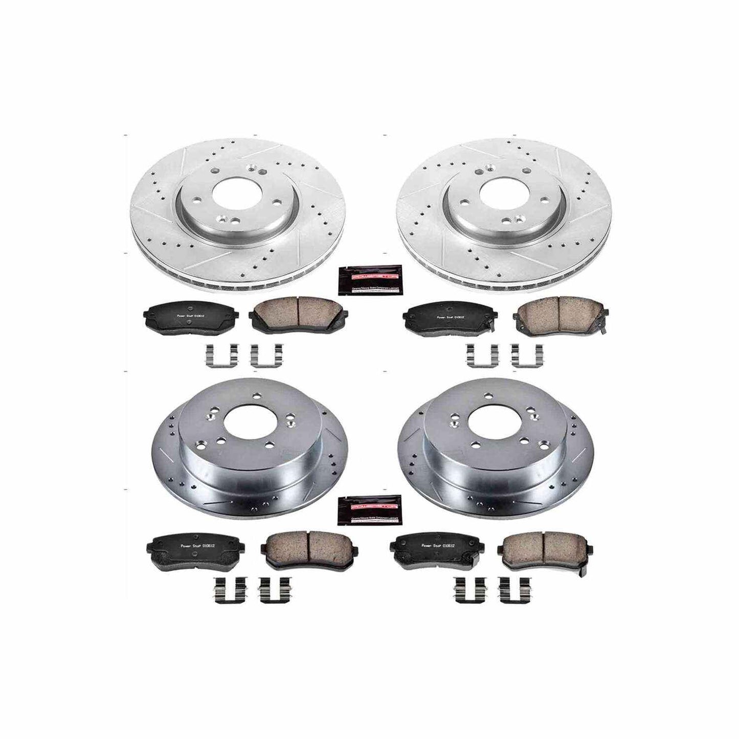 PowerStop Power Stop 12-16 Kia Sportage Front & Rear Z23 Evolution Sport Brake Kit K6511