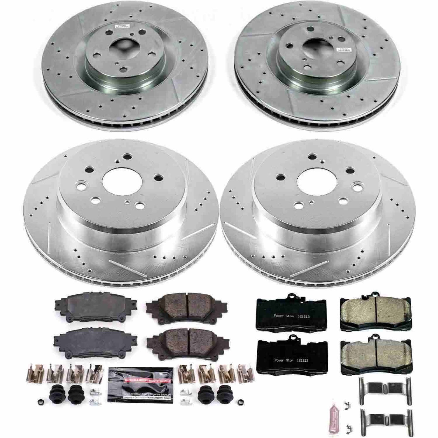 PowerStop Power Stop 13-19 Lexus GS350 Front & Rear Z23 Evolution Sport Brake Kit K6513