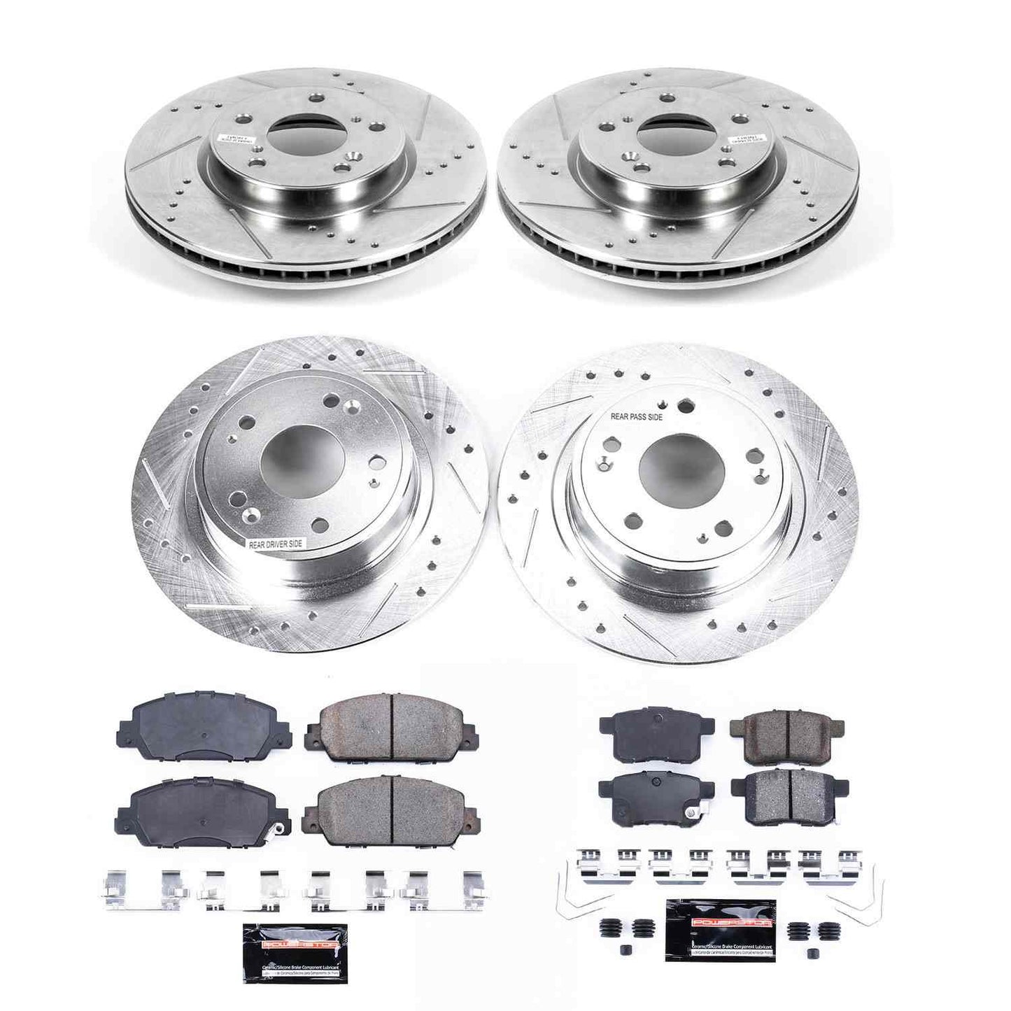 PowerStop Power Stop 13-17 Honda Accord Front & Rear Z23 Evolution Sport Brake Kit K6516