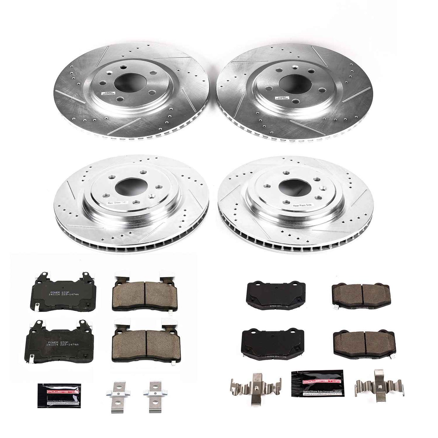 PowerStop Power Stop 14-19 Chevrolet Corvette Front & Rear Z23 Evolution Sport Brake Kit K6523