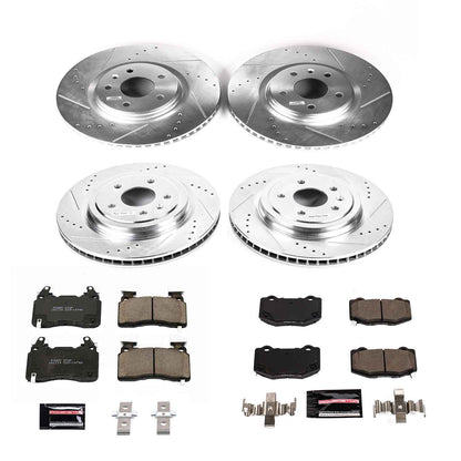 PowerStop Power Stop 14-19 Chevrolet Corvette Front & Rear Z23 Evolution Sport Brake Kit K6523