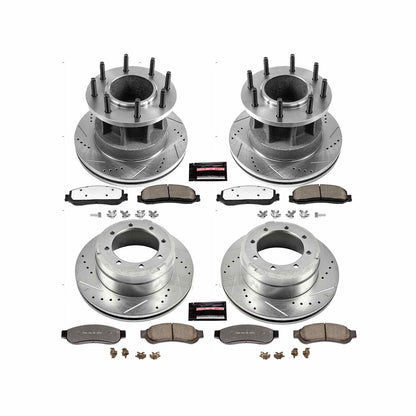 PowerStop Power Stop 2012 Ford F-350 Super Duty Front & Rear Z36 Truck & Tow Brake Kit K6527-36