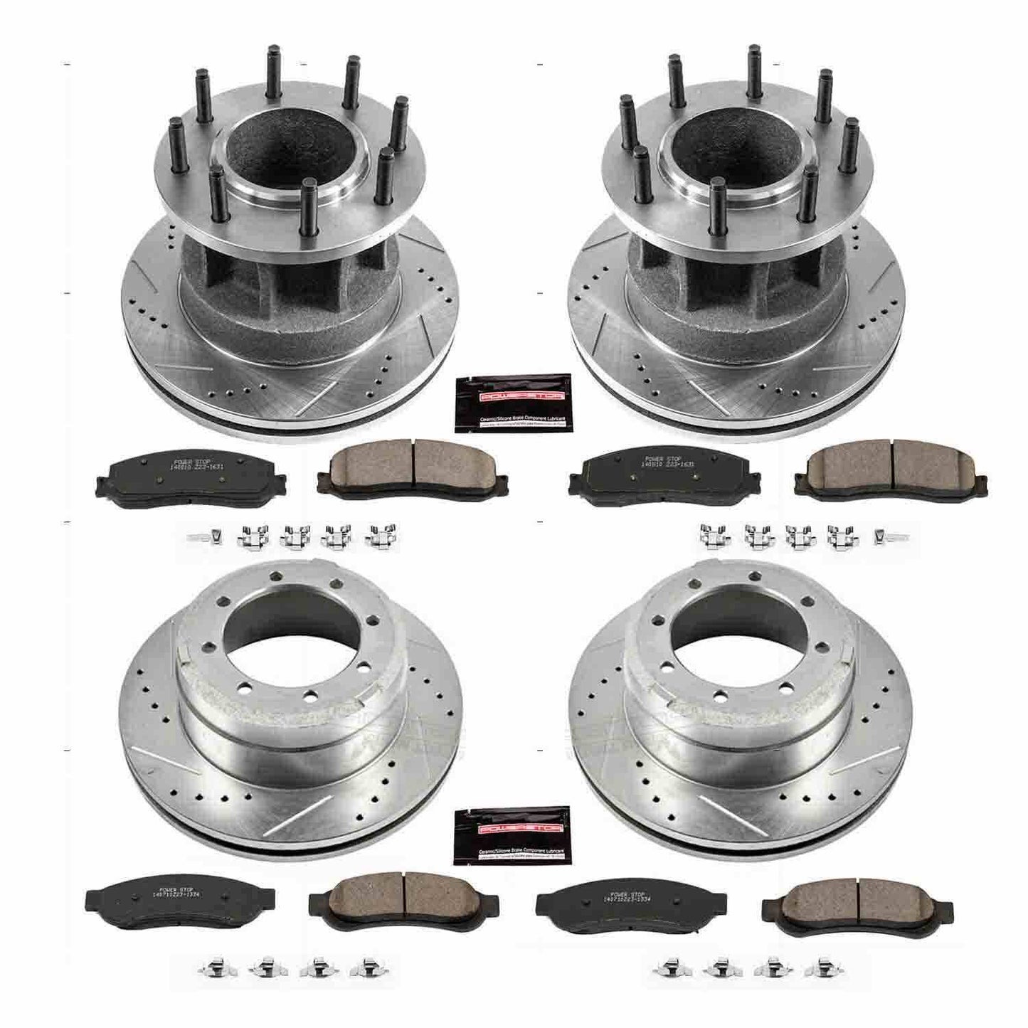 PowerStop Power Stop 2012 Ford F-350 Super Duty Front & Rear Z23 Evolution Sport Brake Kit K6527