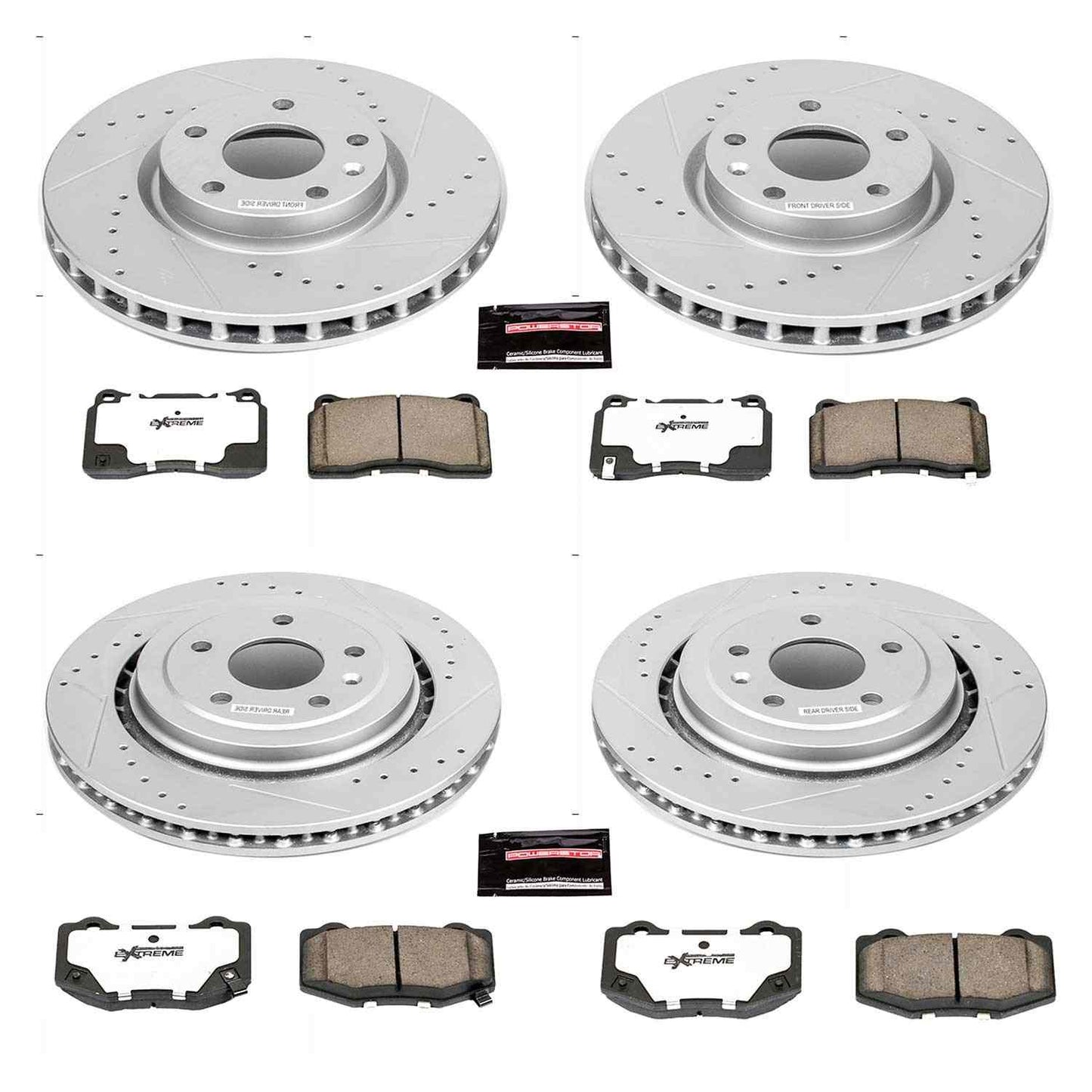 PowerStop Power Stop 2014 Chevrolet Corvette Front & Rear Z26 Street Warrior Brake Kit K6529-26