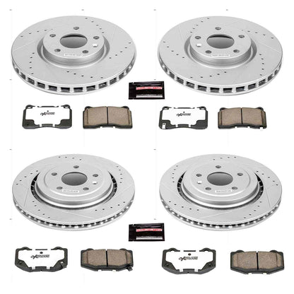 PowerStop Power Stop 2014 Chevrolet Corvette Front & Rear Z26 Street Warrior Brake Kit K6529-26