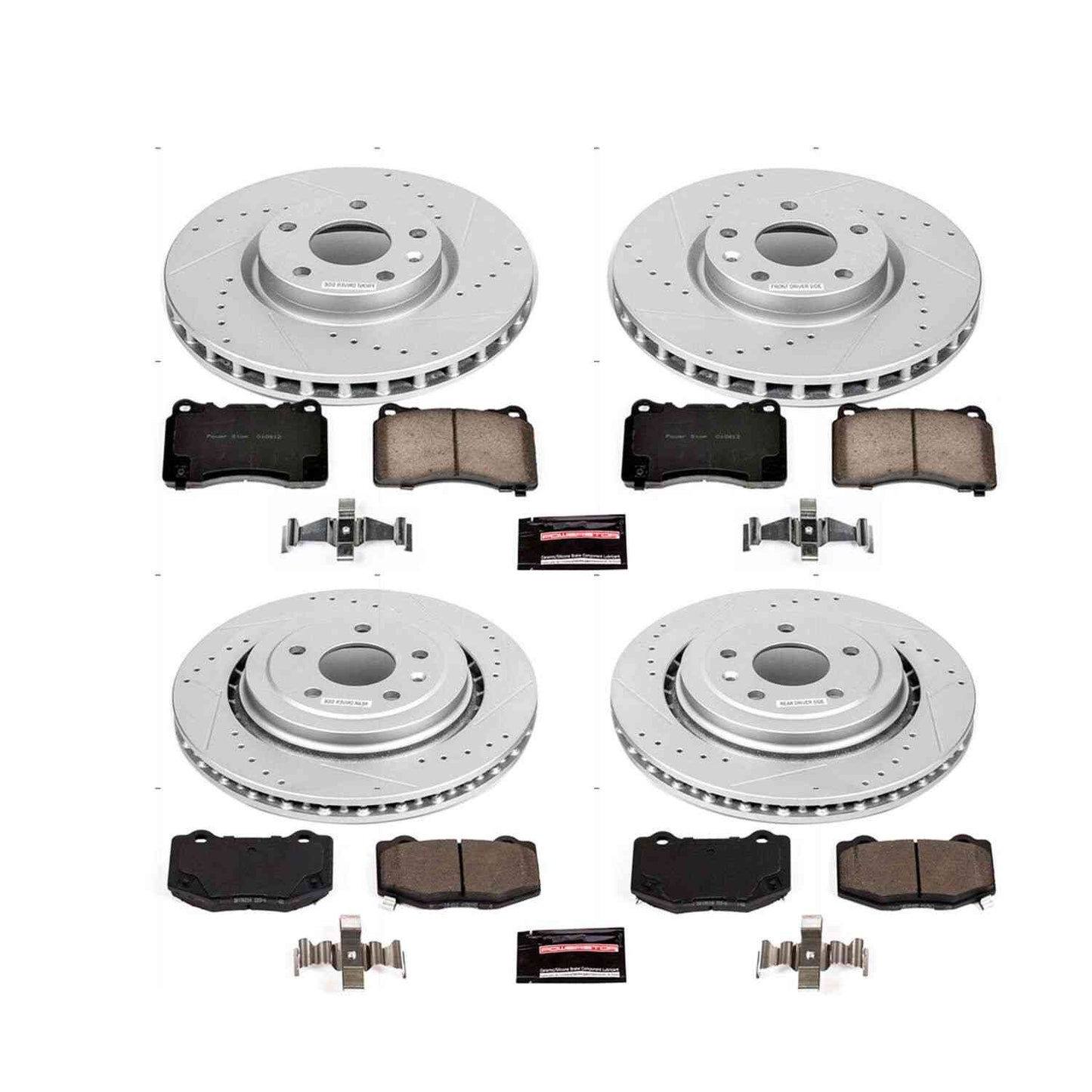 PowerStop Power Stop 2014 Chevrolet Corvette Front & Rear Z23 Evolution Sport Brake Kit K6529