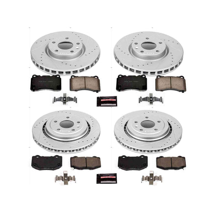 PowerStop Power Stop 2014 Chevrolet Corvette Front & Rear Z23 Evolution Sport Brake Kit K6529