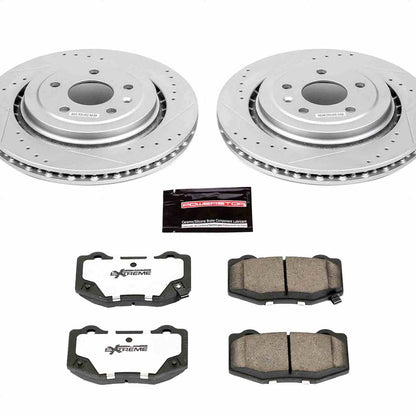 PowerStop Power Stop 14-19 Chevrolet Corvette Rear Z26 Street Warrior Brake Kit K6530-26