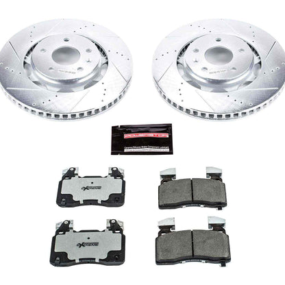 PowerStop Power Stop 14-19 Chevrolet Corvette Front Z26 Street Warrior Brake Kit K6531-26